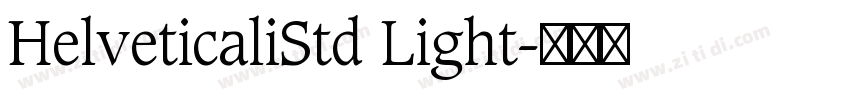 HelveticaliStd Light字体转换